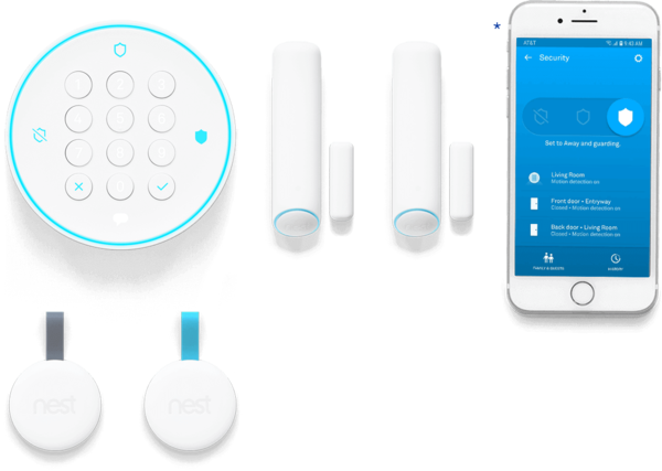Nest Secure Alarm Monitoring Brinks Home